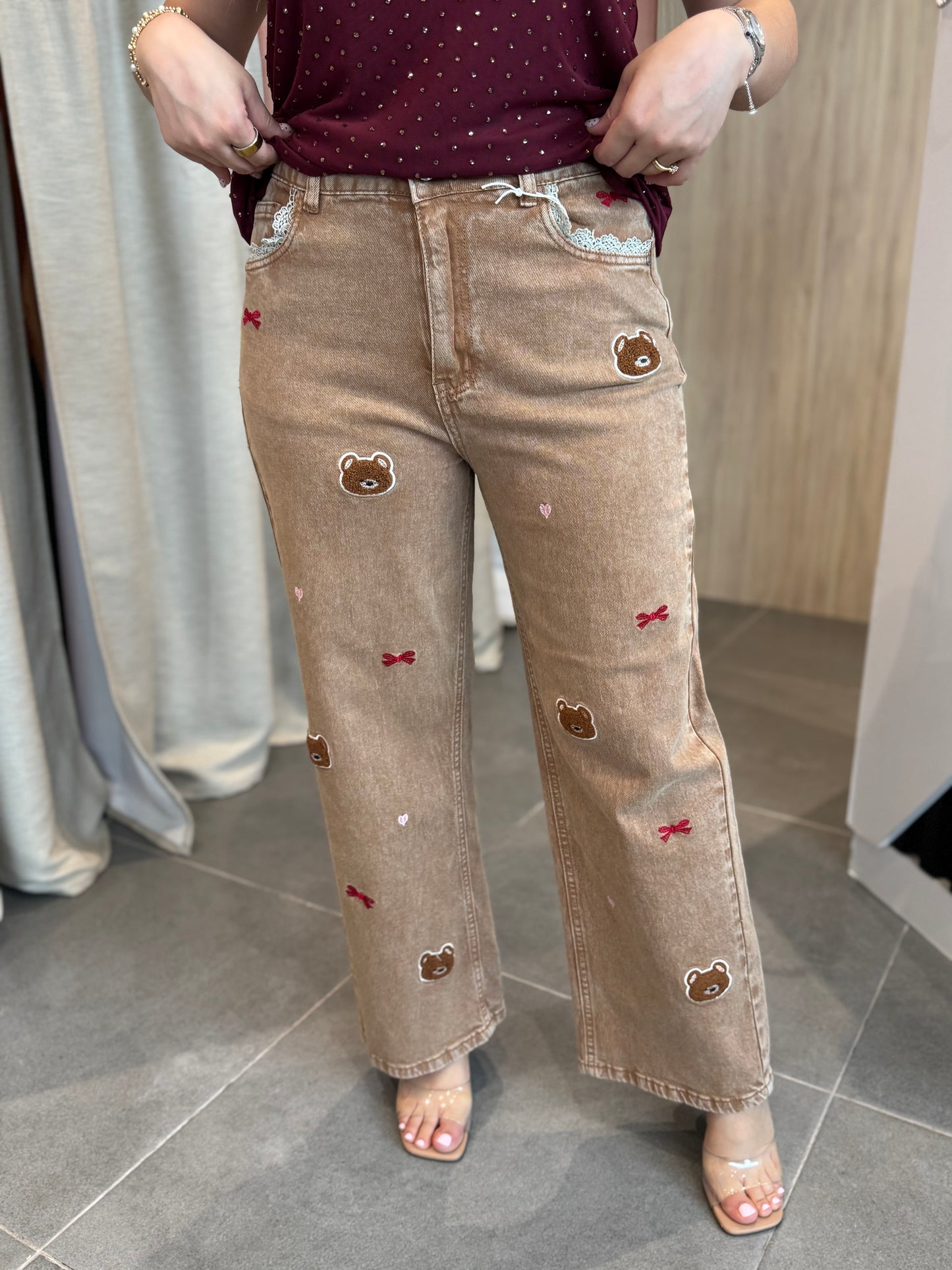 Teddy Cocoa Jeans