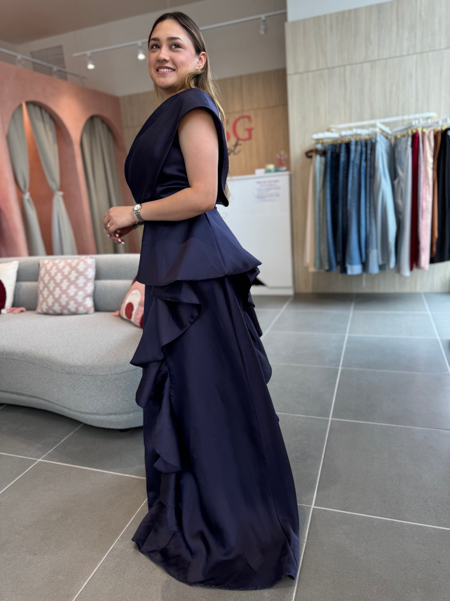 Liz Blue Maxi Dress
