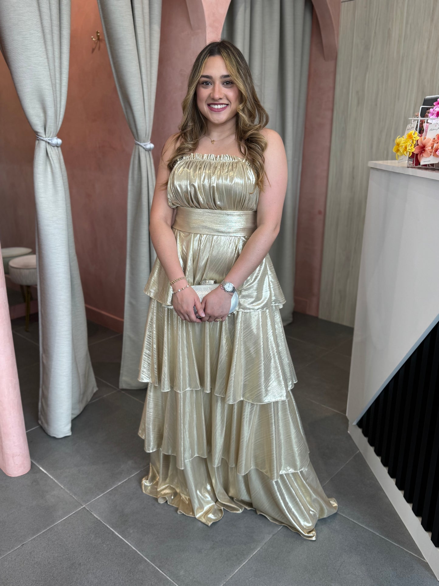 Vestido Shannon Dorado