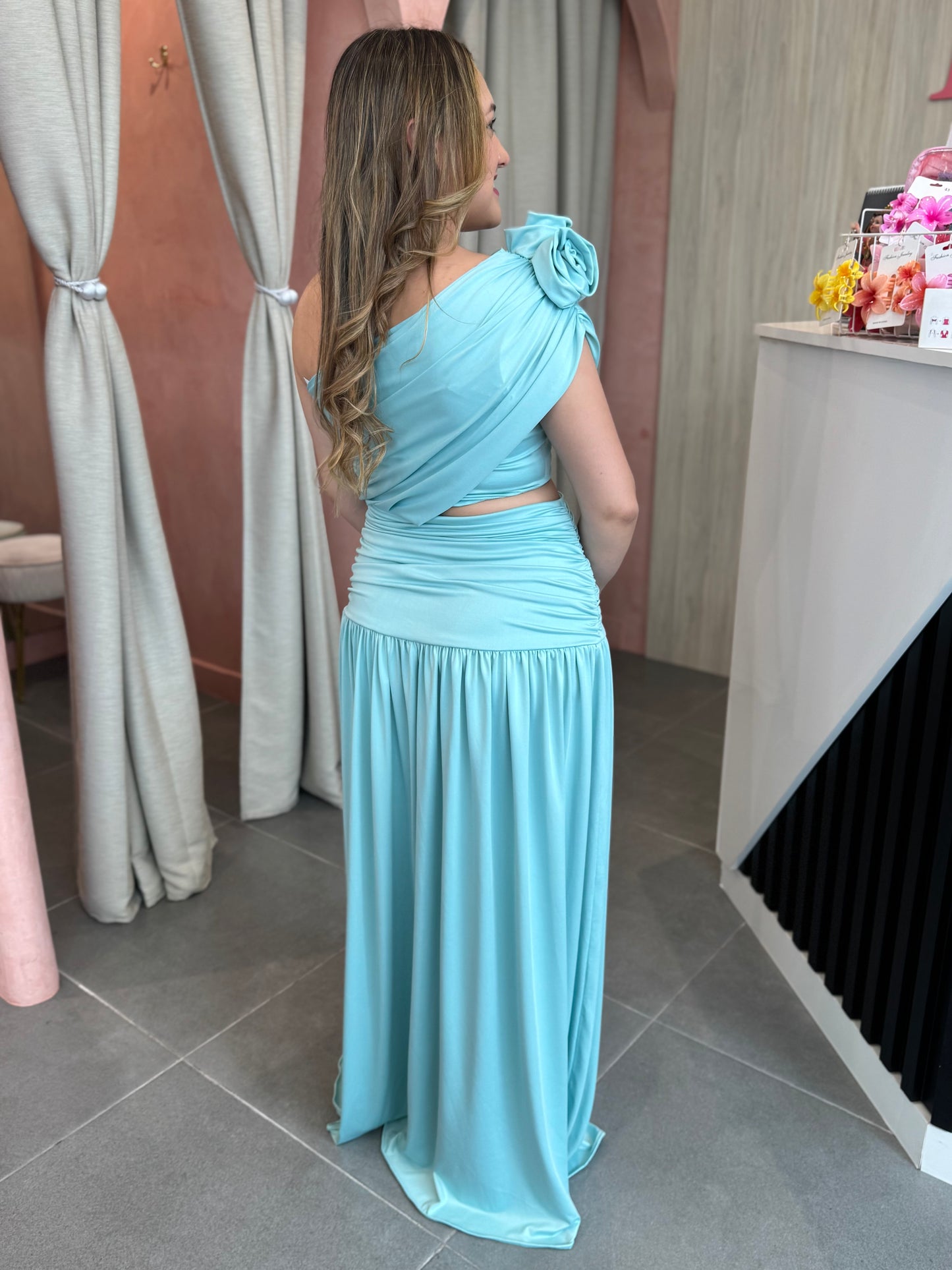 Vestido Loretta Aqua