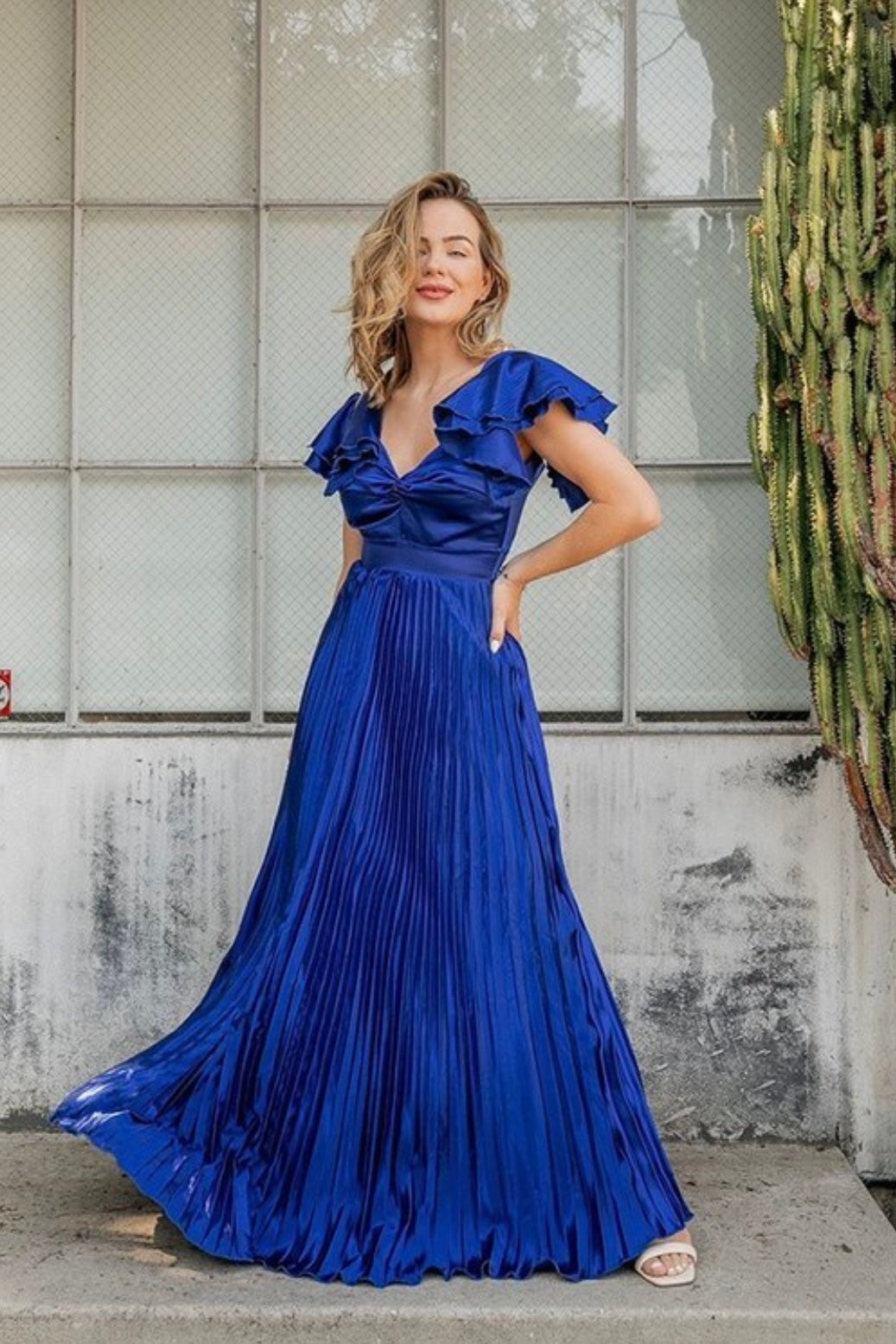 Maxi Dress Azul Royal