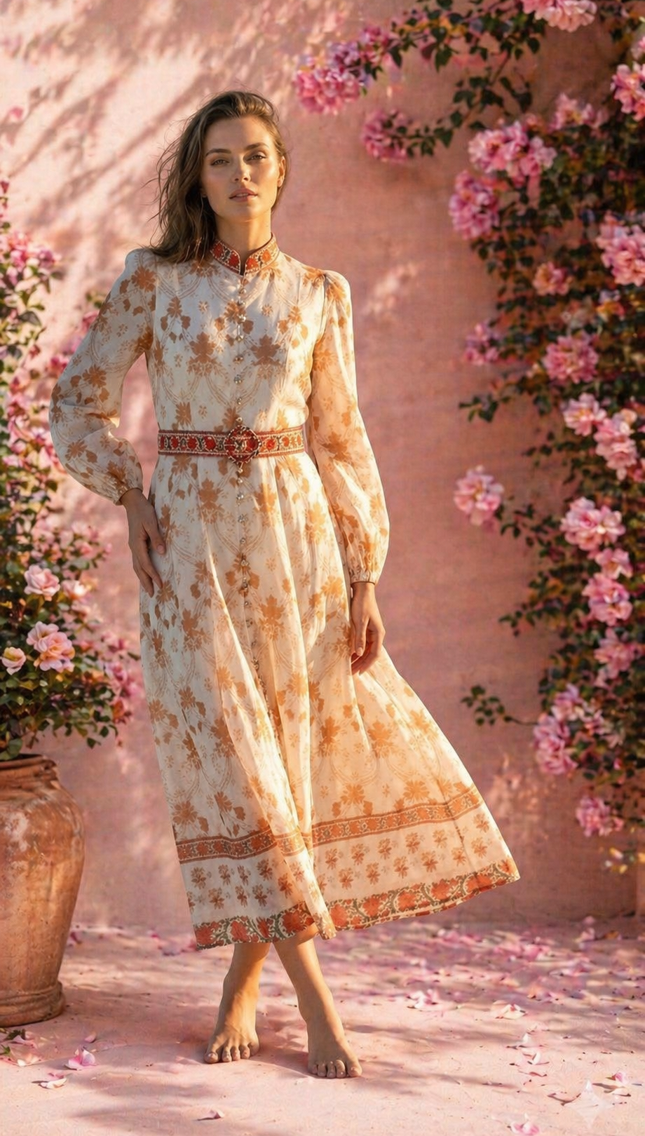 Apricot Maxi Dress