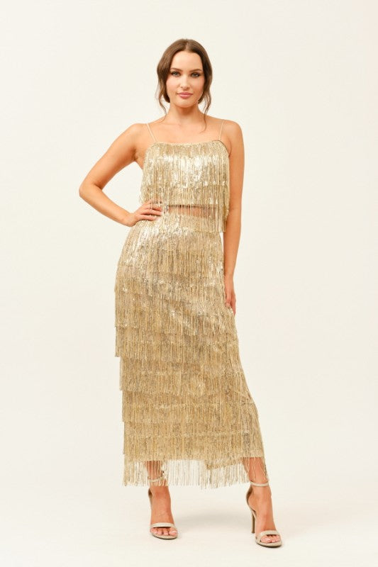 Simona Gold Sequin Set - 21 nov