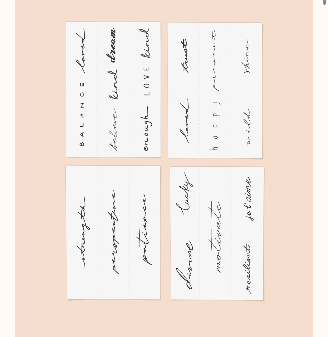 Statement Pack / Temporary Tattoos