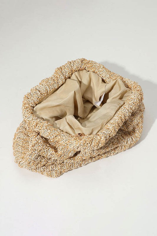 Beige Slouchy Pouch Crossbody Bag - 21 nov