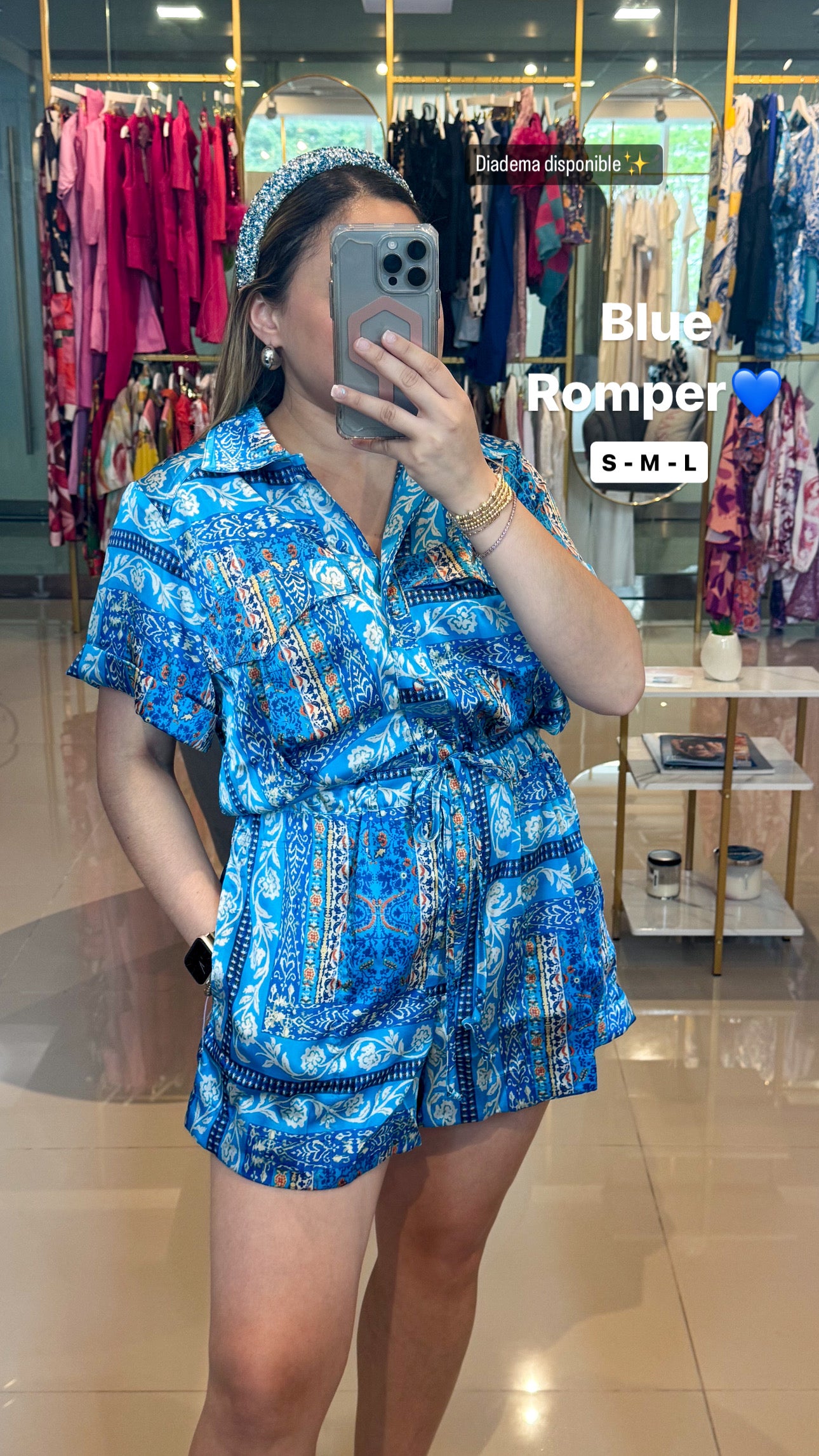 Blue Romper