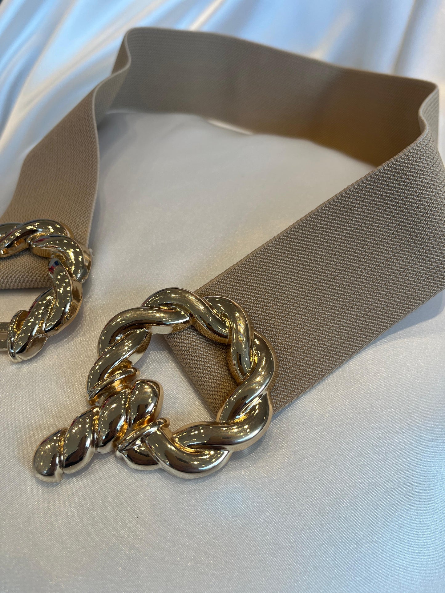 Correa elástica Beige