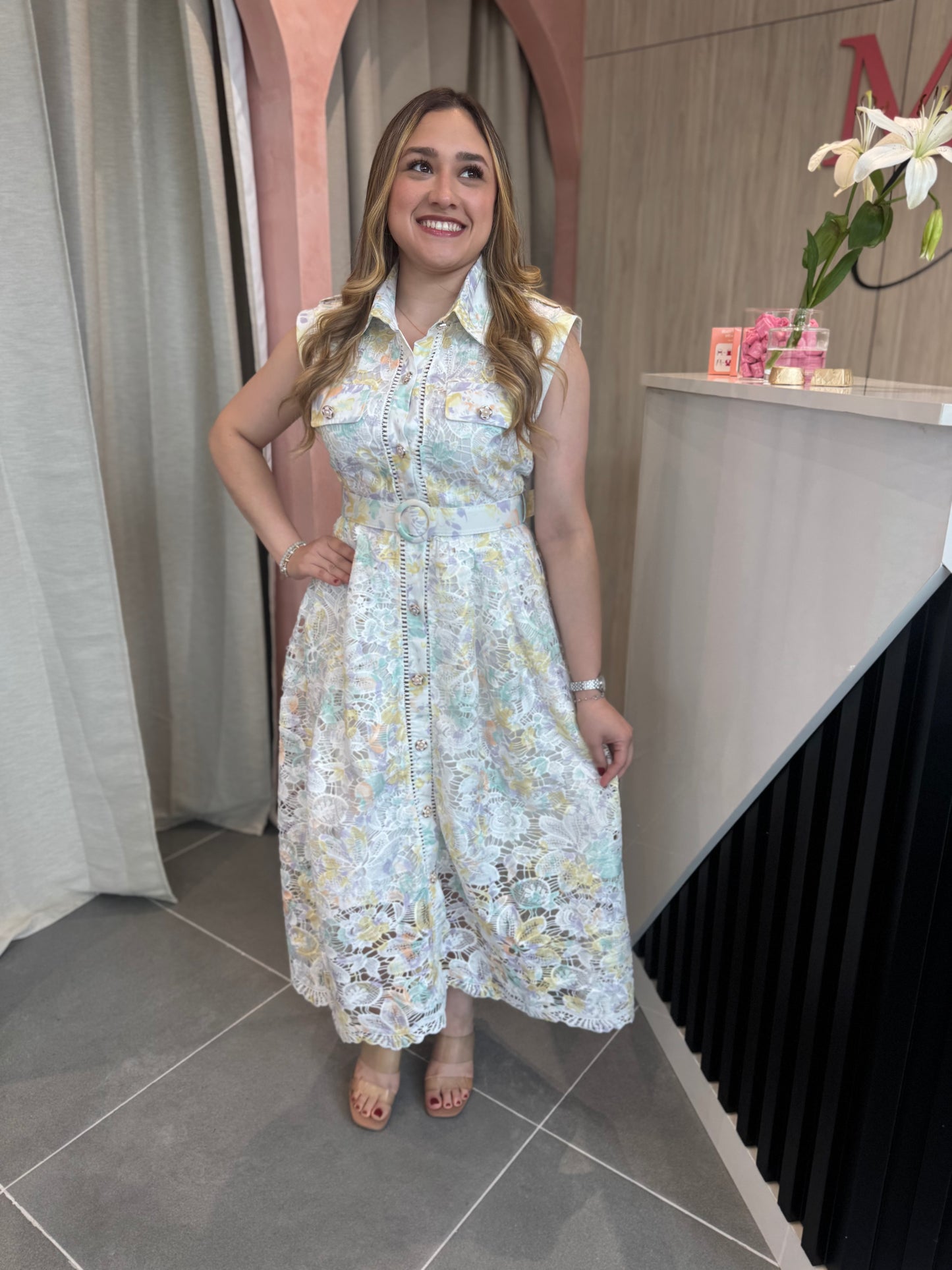 Lilac Midi Dress