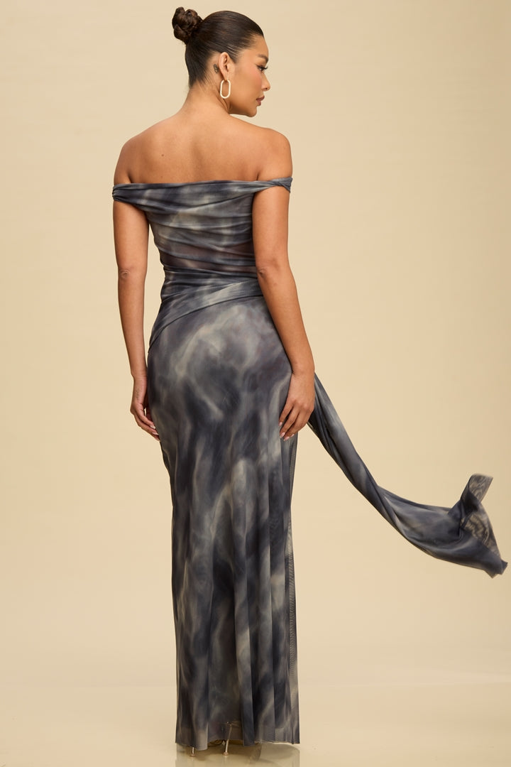 Mika Off shoulder Mesh Dress
