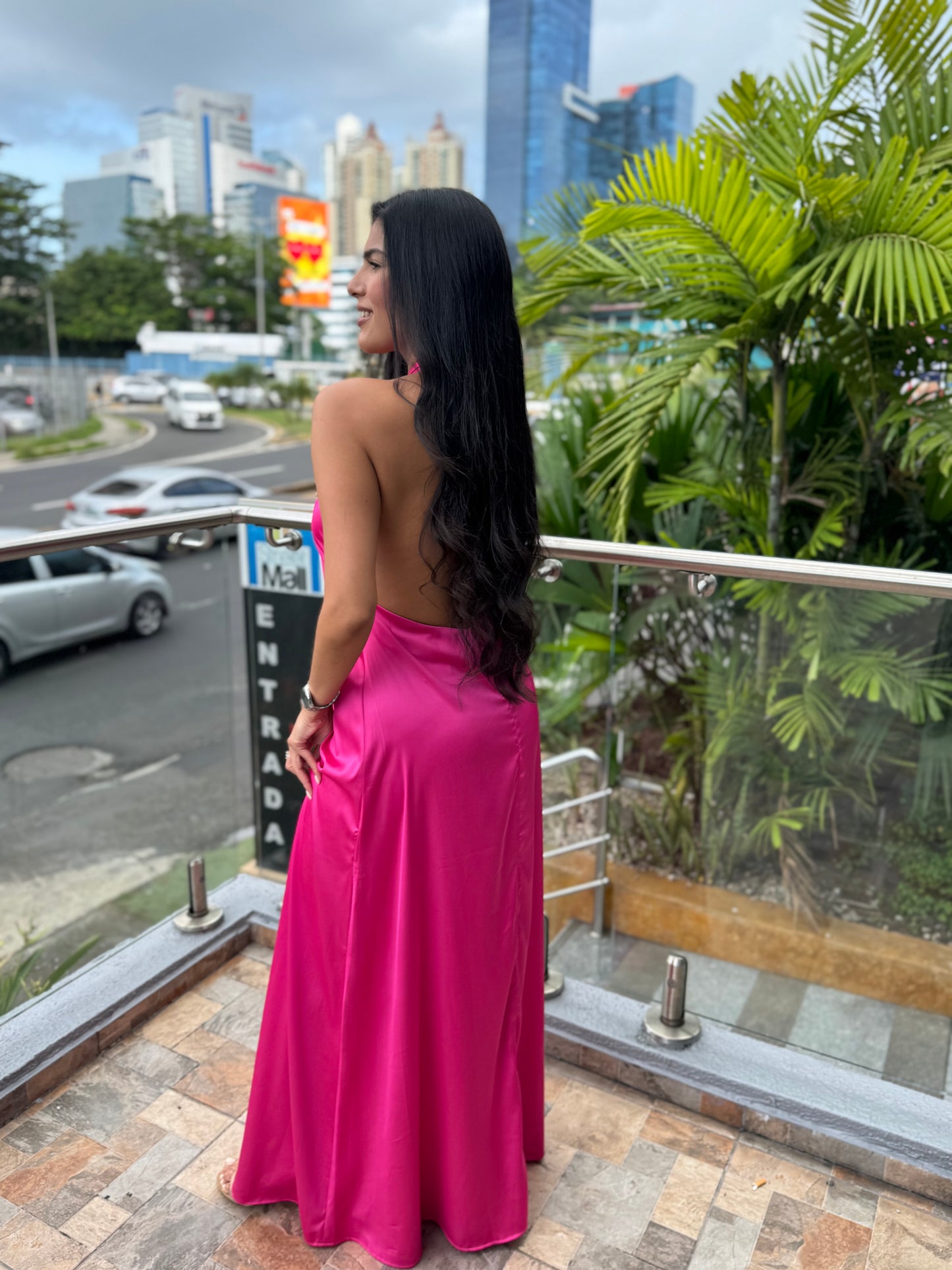 Vestido Maxi Barichara Fucsia