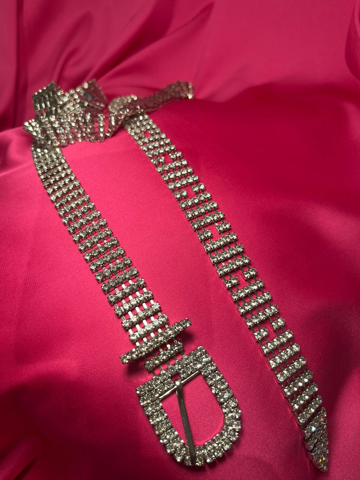 Correa de piedras Plateada y Dorada