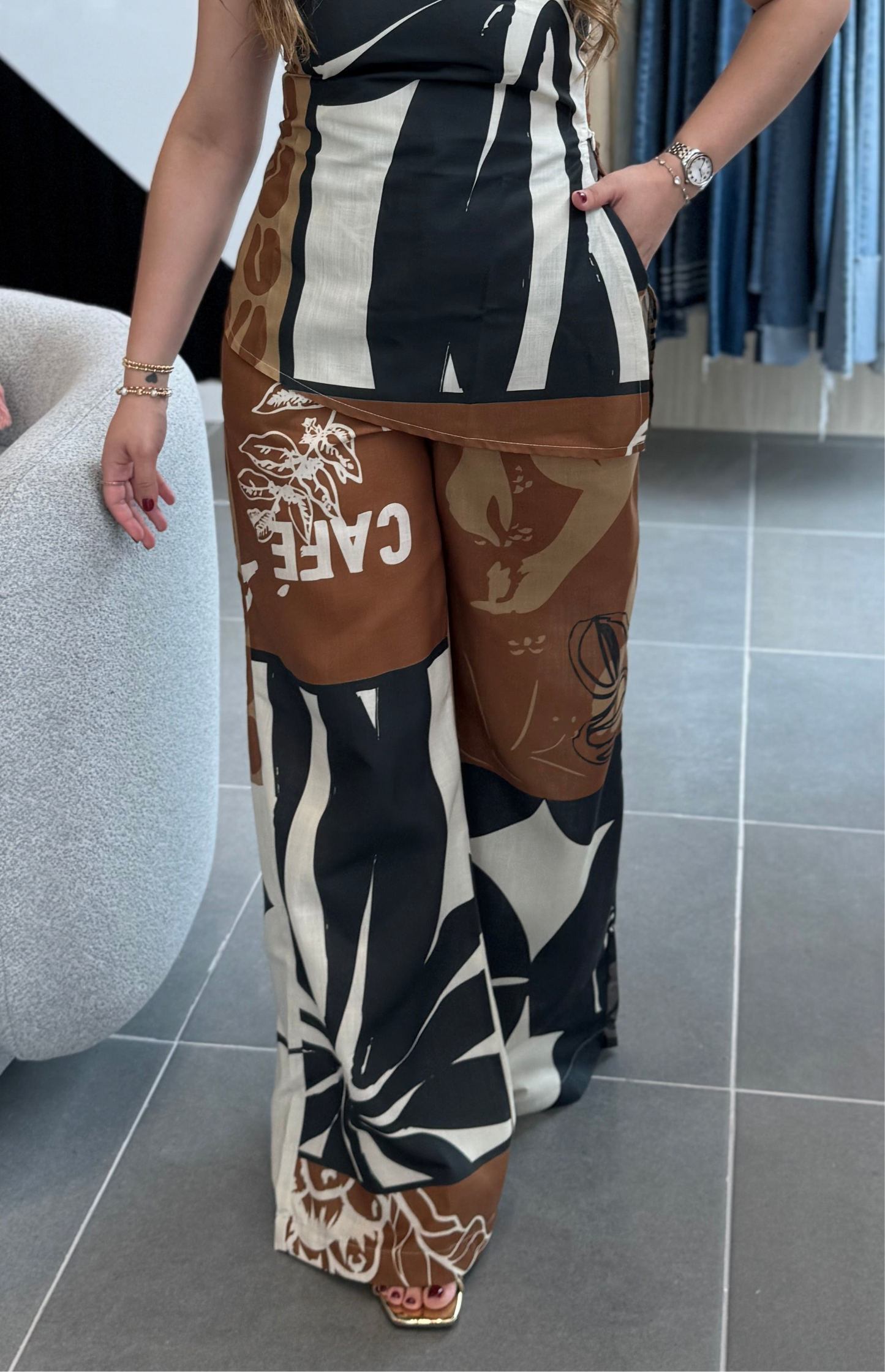 Pantalón Bota Ancha Cappuccino