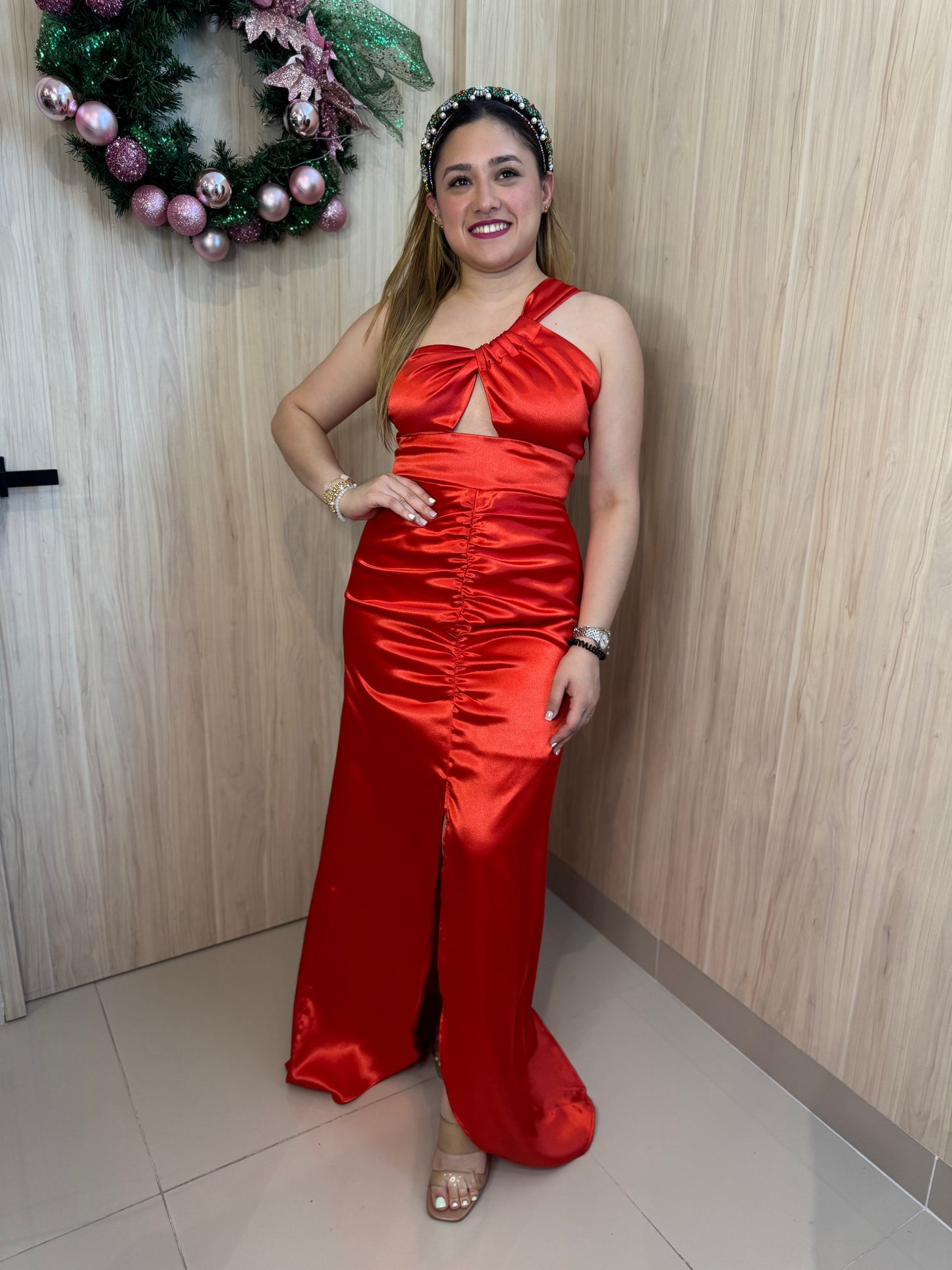 Vestido Beatriz Terracota