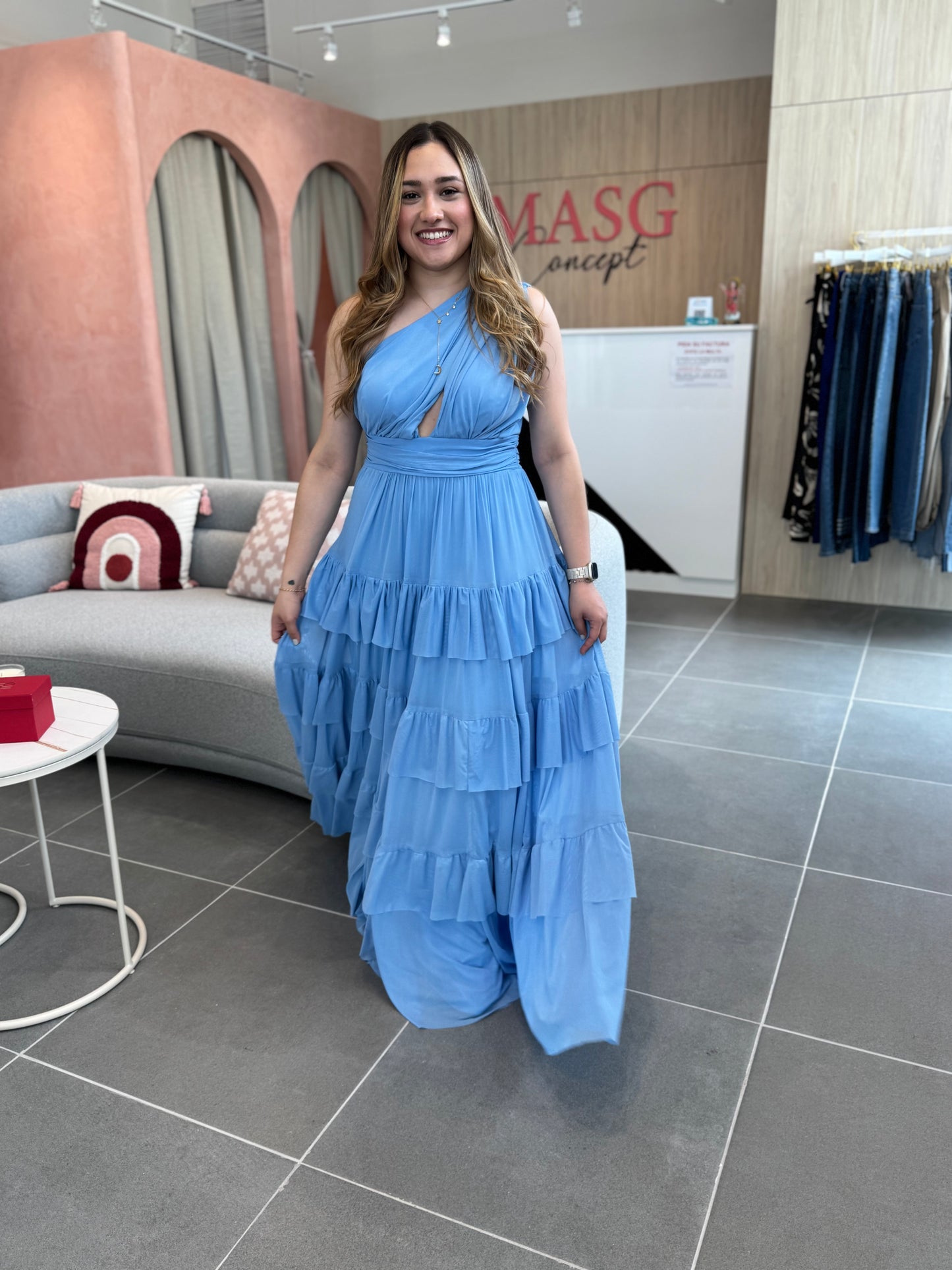 Vestido Abril Baby Blue