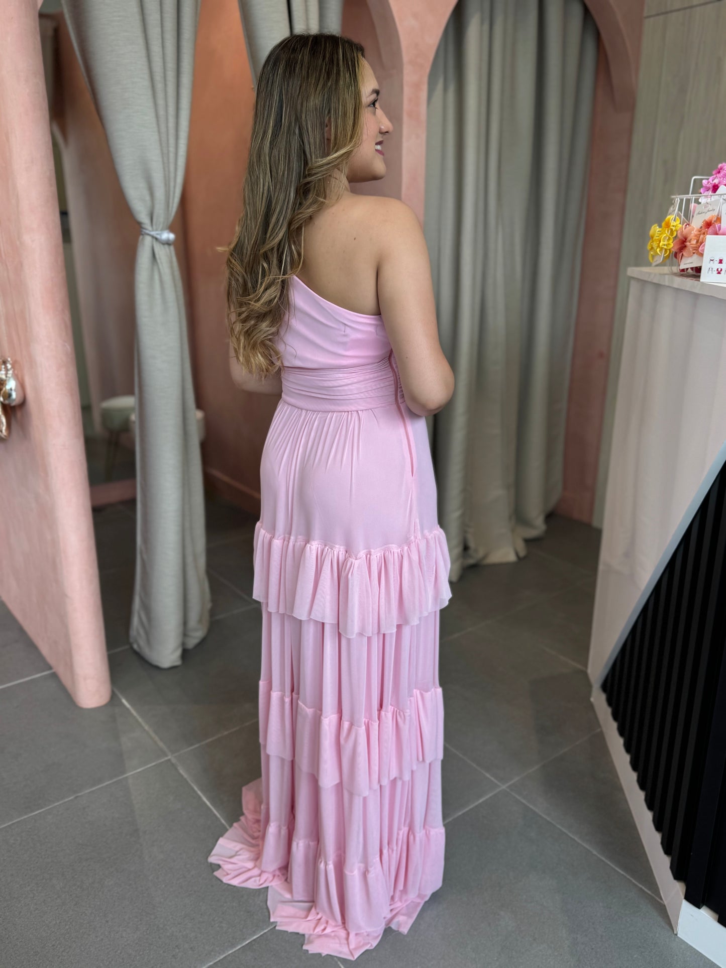 Vestido Abril Rosa