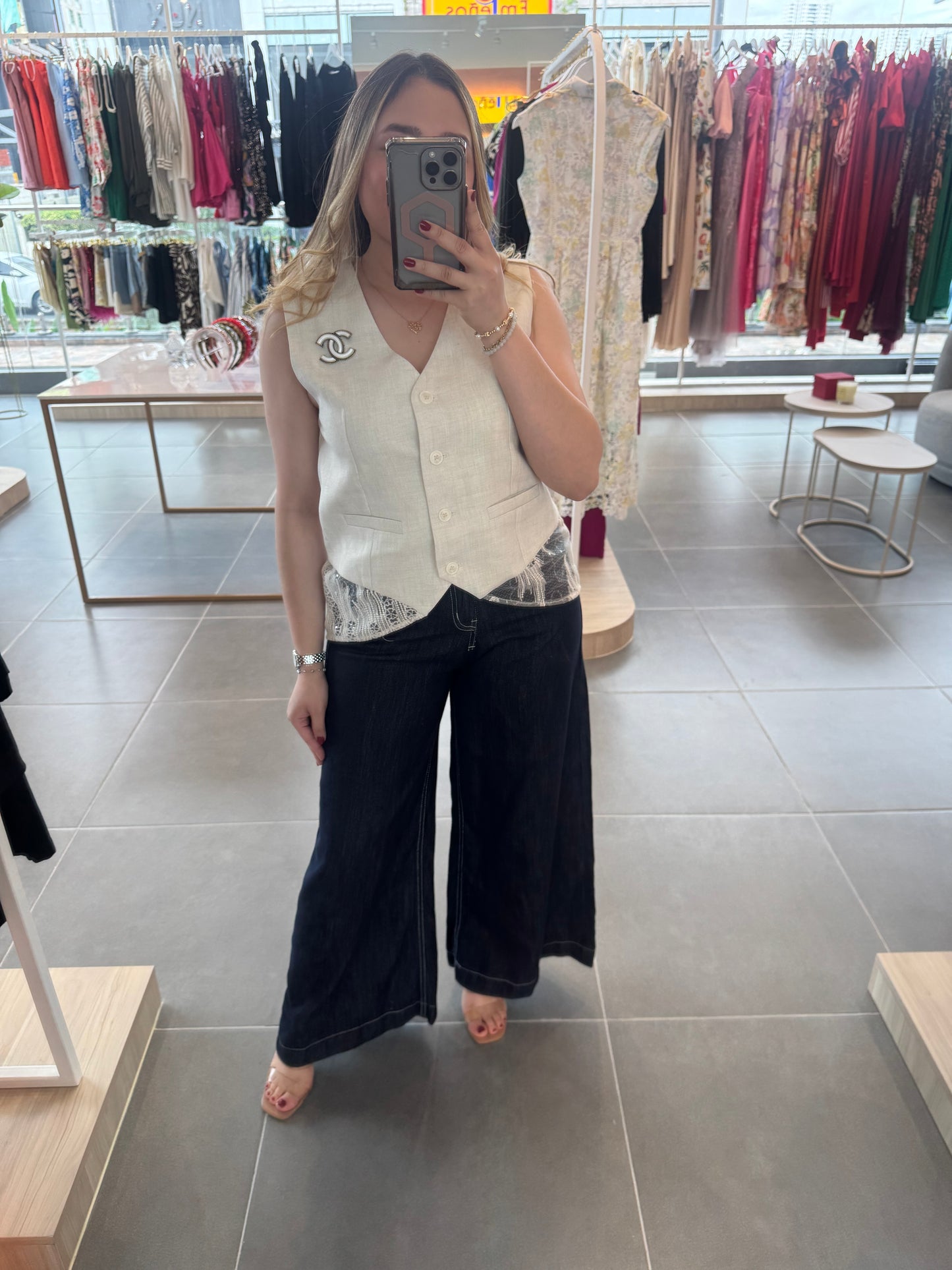 Lace Vest Top