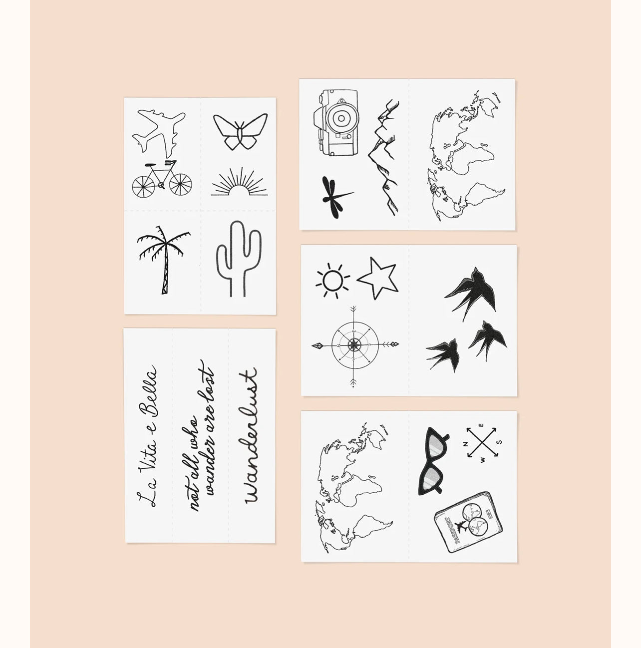 Destination Pack / Temporary Tattoos