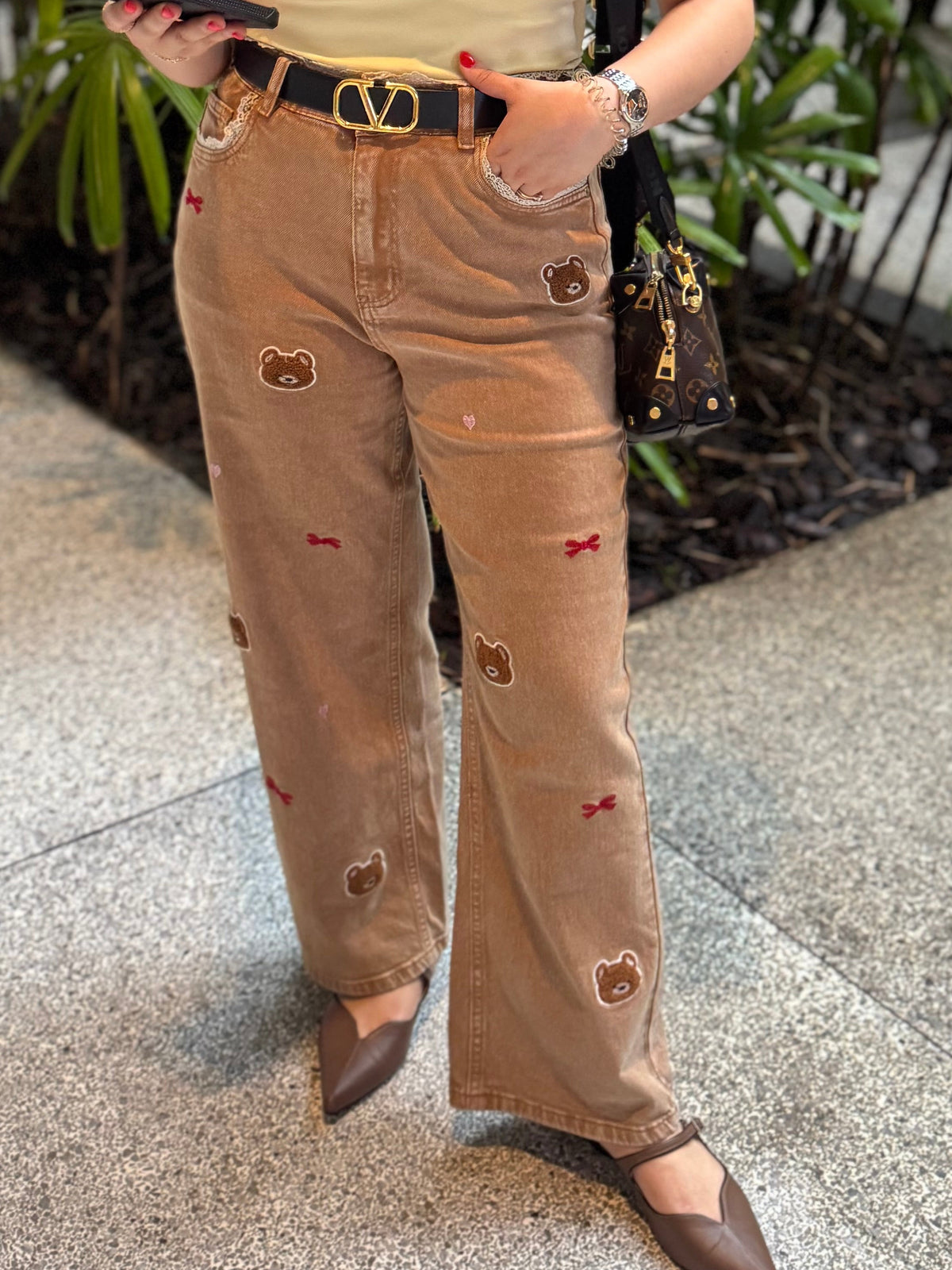 Teddy Cocoa Jeans