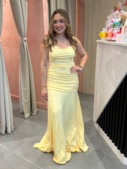 Aleja Baby Yellow Maxi Dress