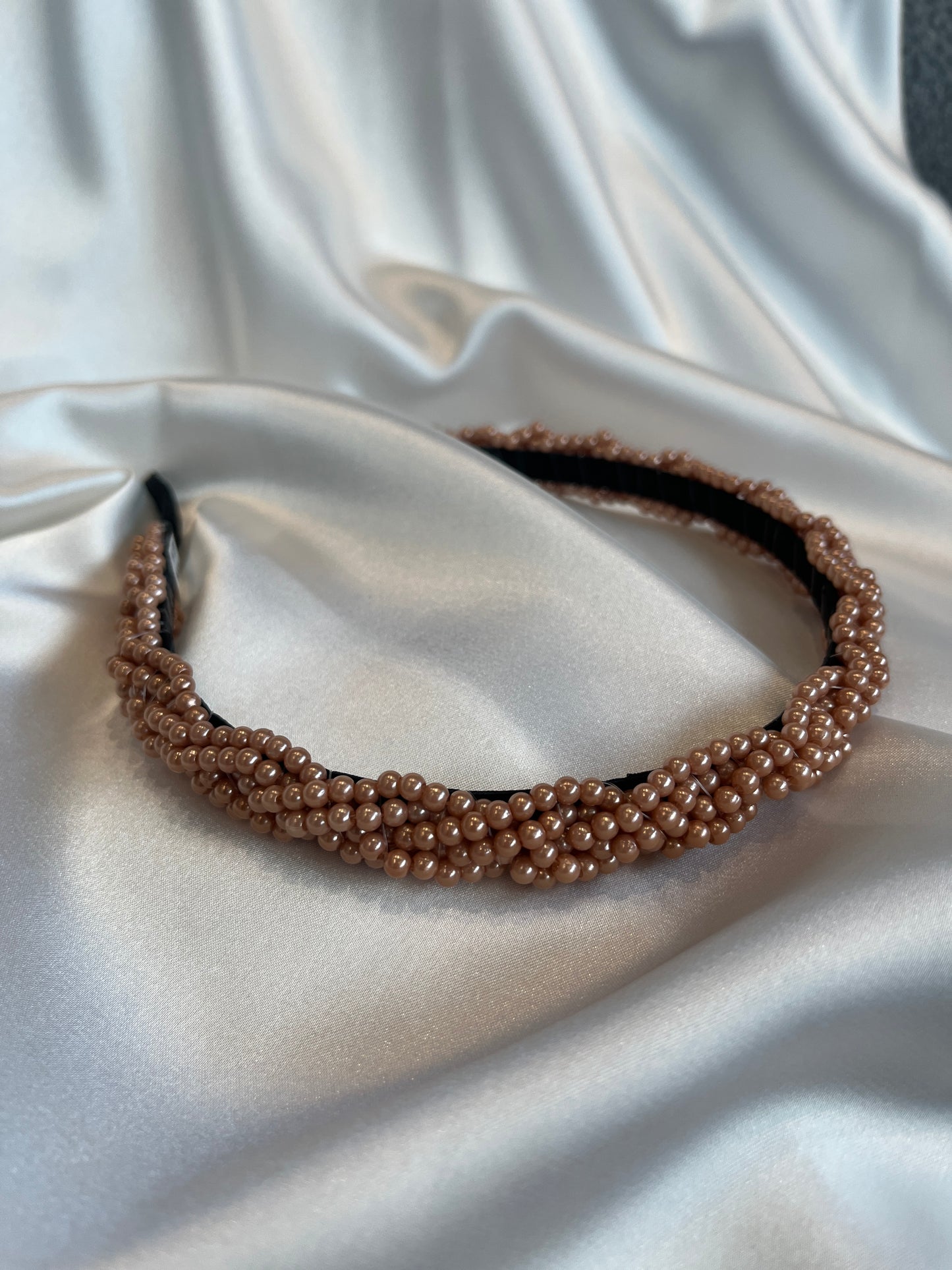 Diadema de Perlas Bronce