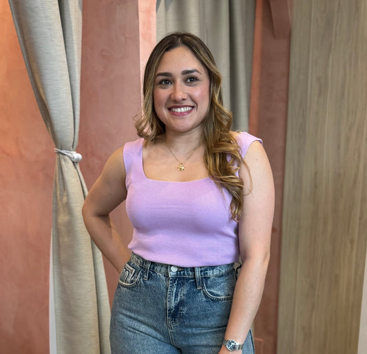 Basic Lila Top