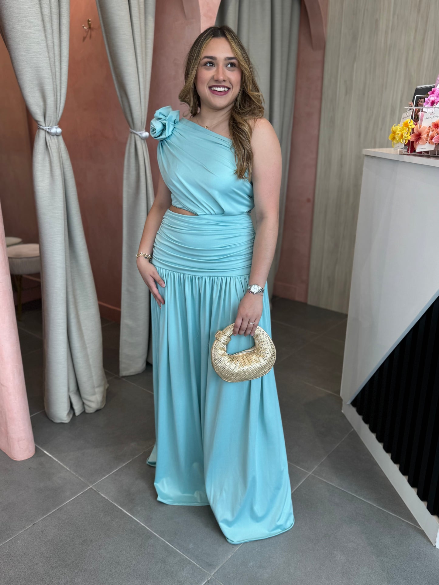 Vestido Loretta Aqua