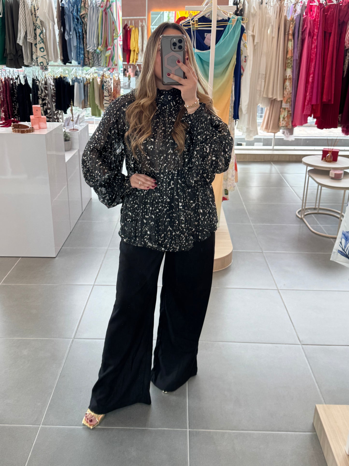 Adela Satin Blouse