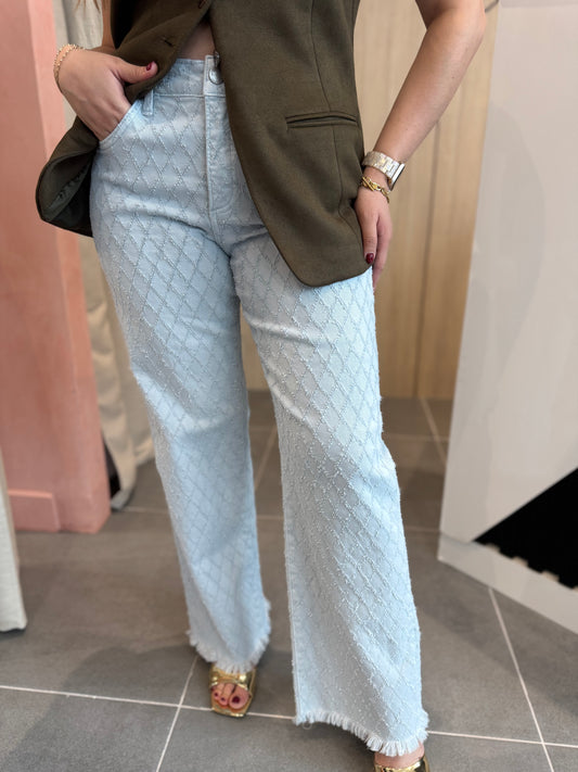 Pastel blue Wide leg Jeans