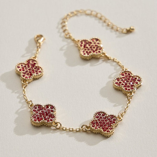 Red Charm Bracelet