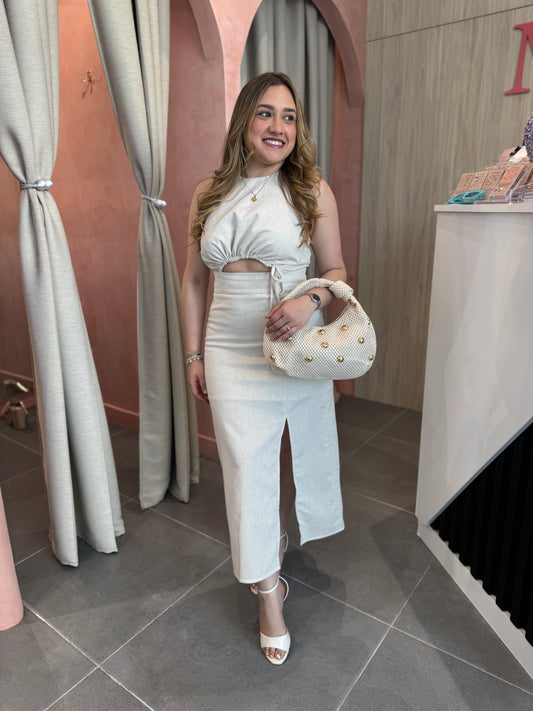 Vestido Renata Ivory