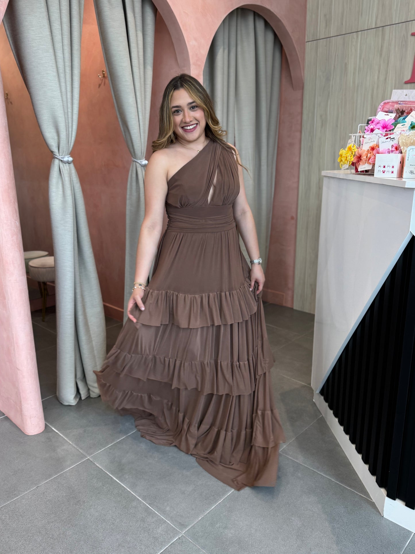 Vestido Abril Chocolate