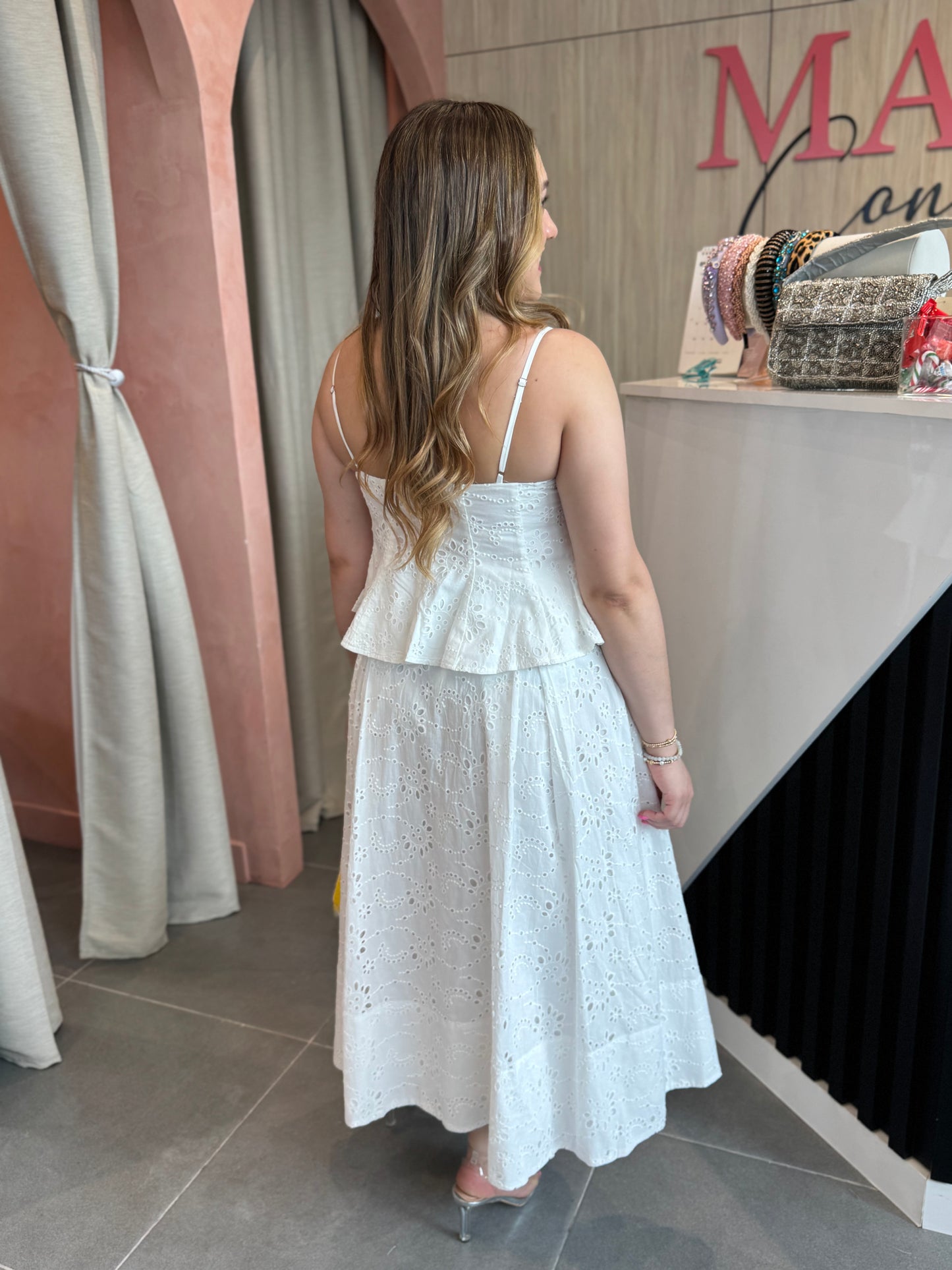 White Skirt Set