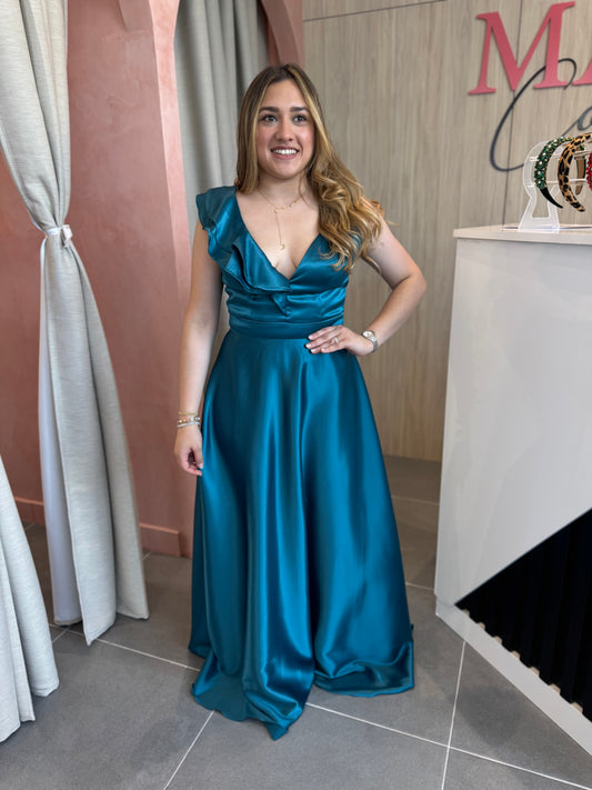 Vestido Carlota Turquesa