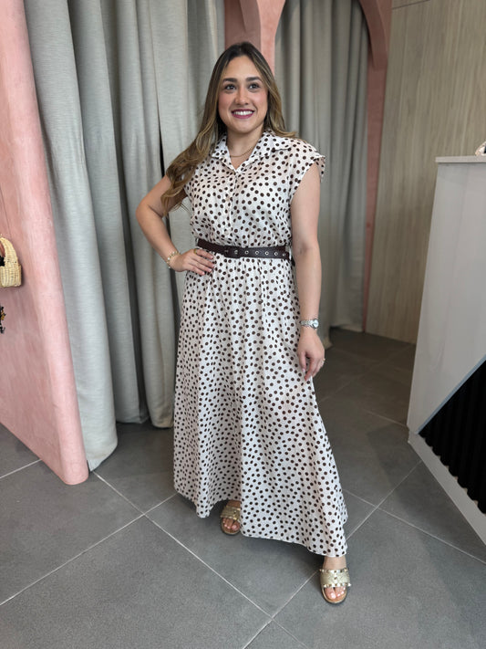 Brown Polka Dot Dress