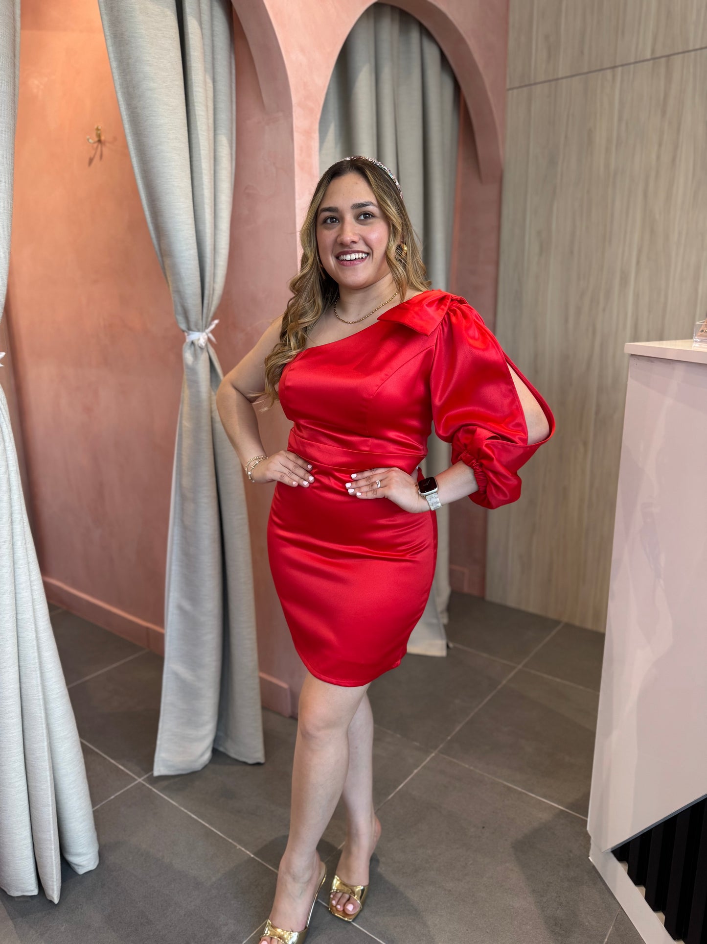 Vestido Laina Rojo