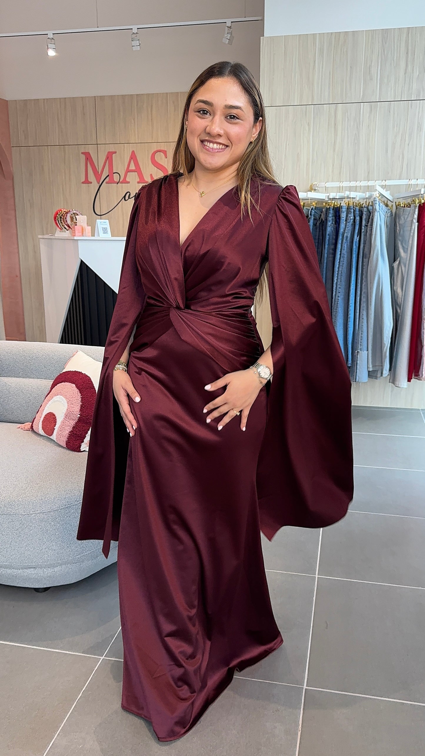 Charlotte Red Wine Dress