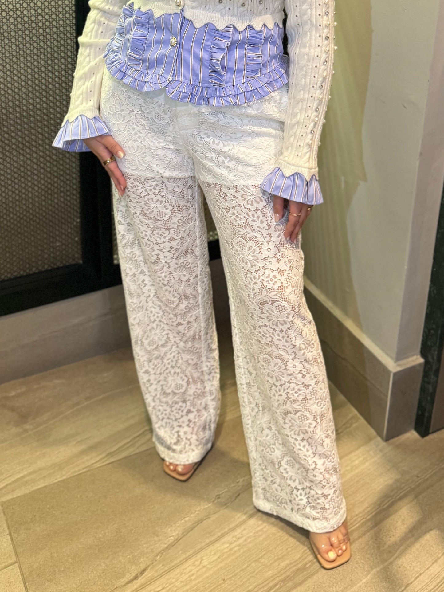 Vanilla Lace Trousers