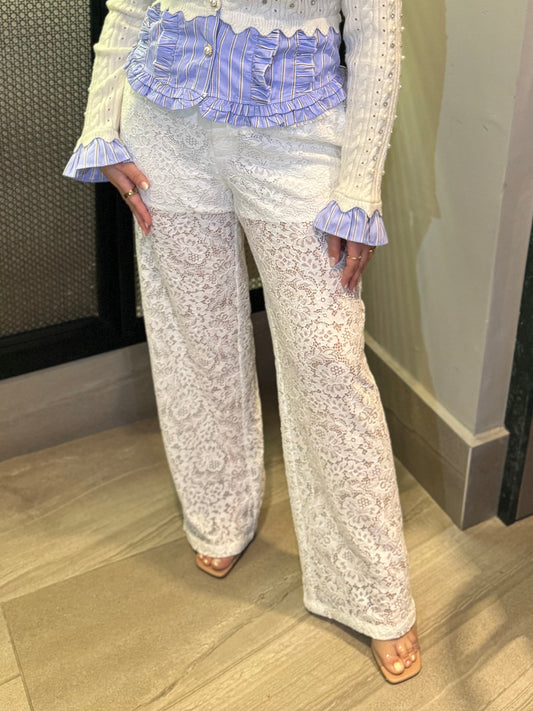 Vanilla Lace Trousers