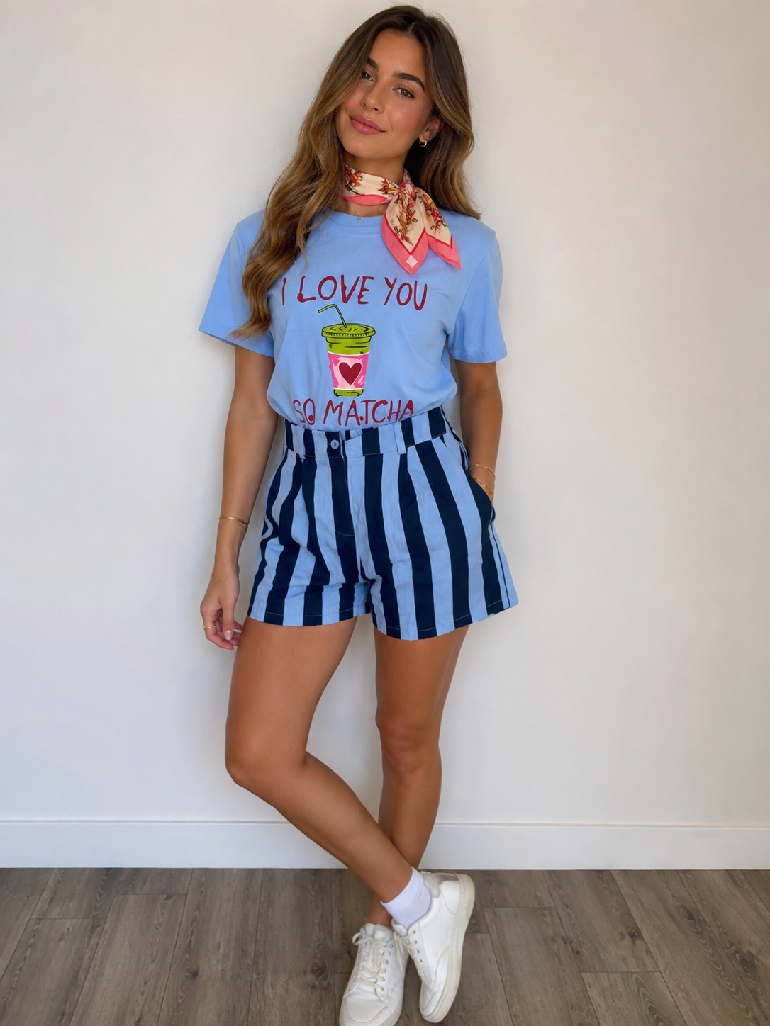 Short Azul Rayas