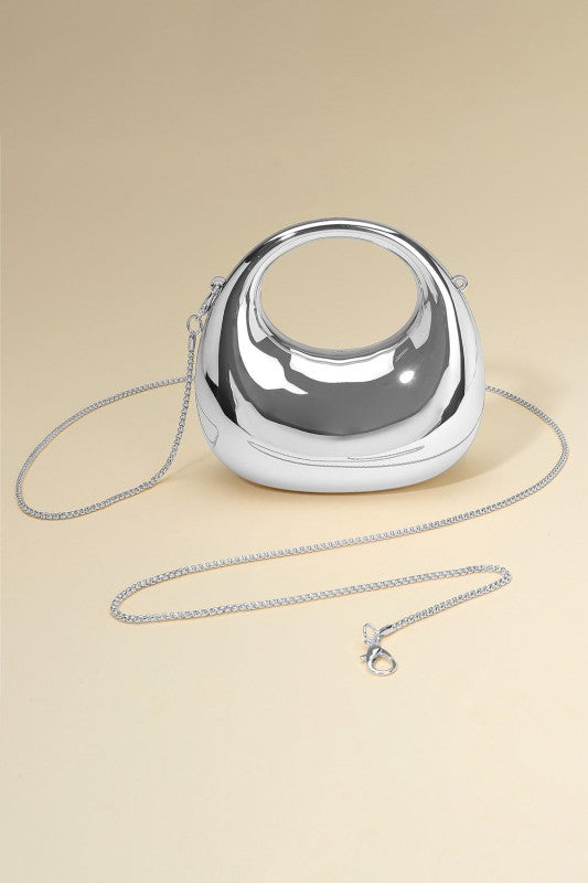 Silver Clutch Crossbody Bag - 21 nov