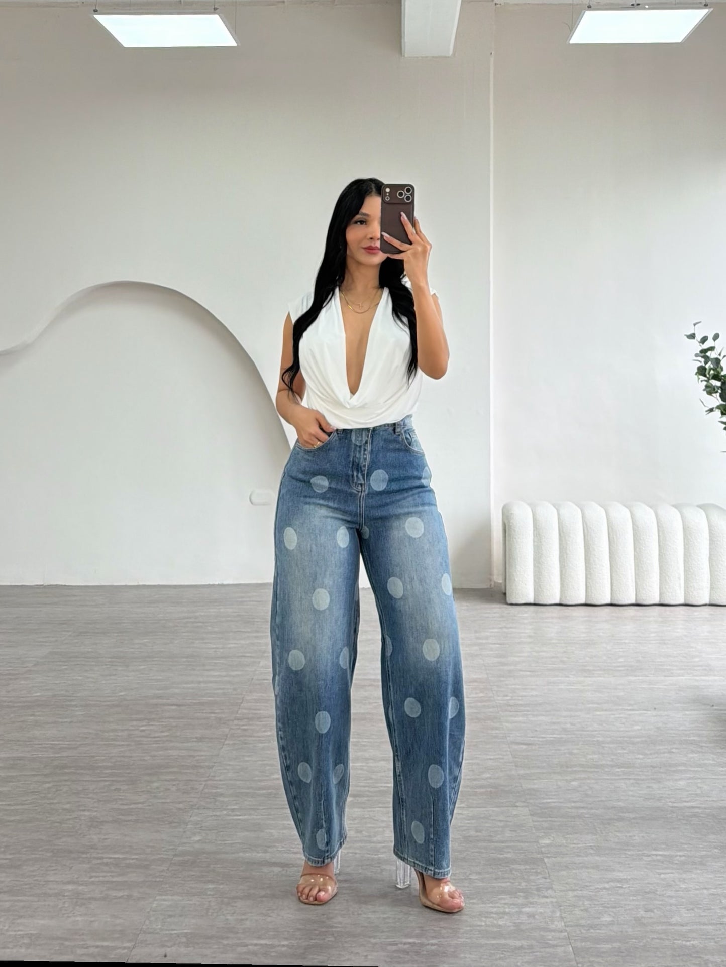Polka Dot Jeans