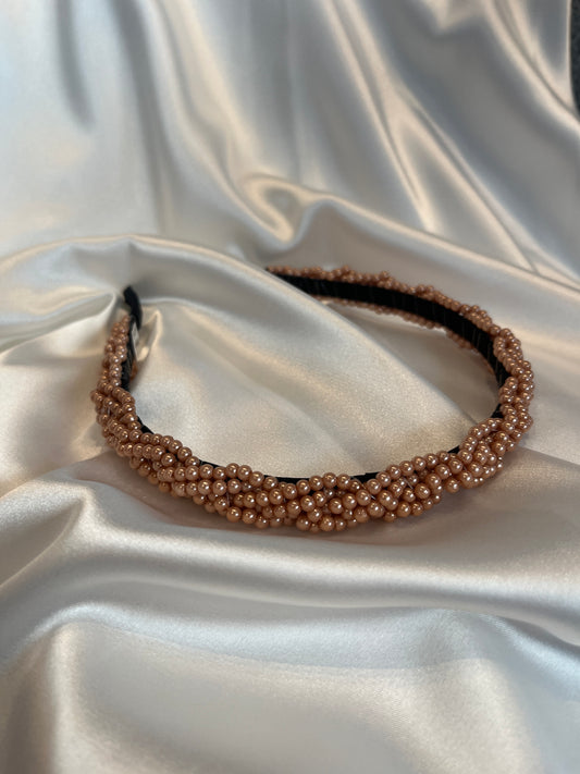 Diadema de Perlas Bronce