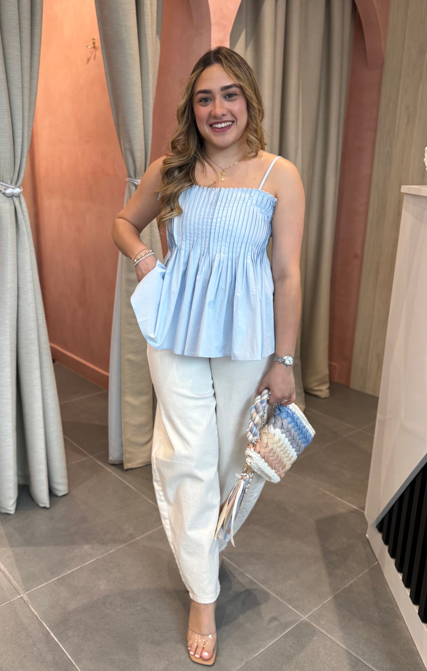 Blue Cami Top