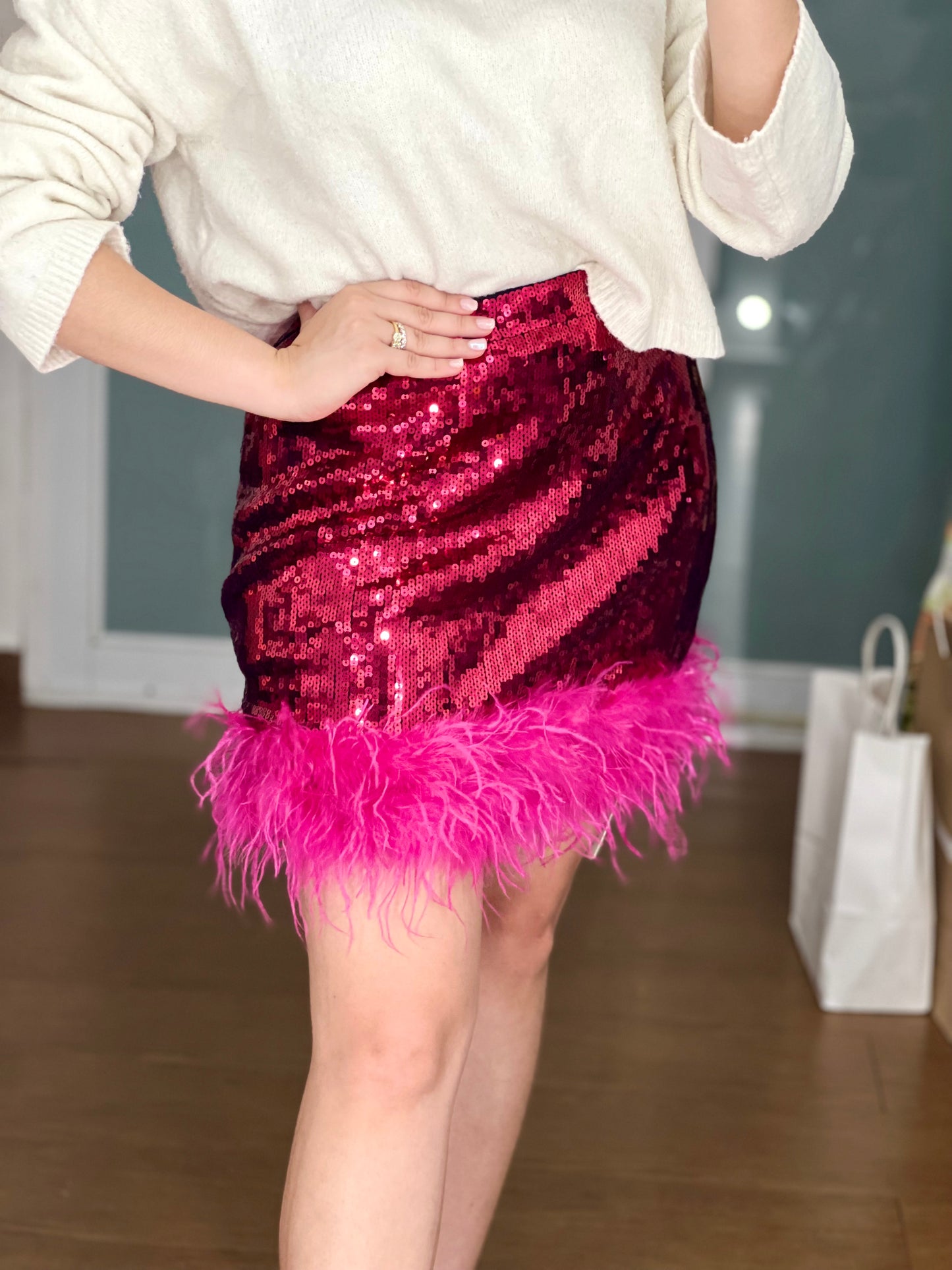 Pink Mini Skirt
