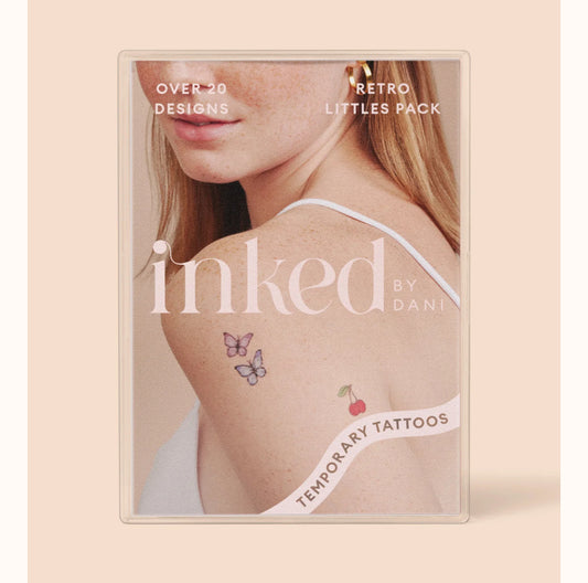 Retro little Pack / Temporary Tattoos