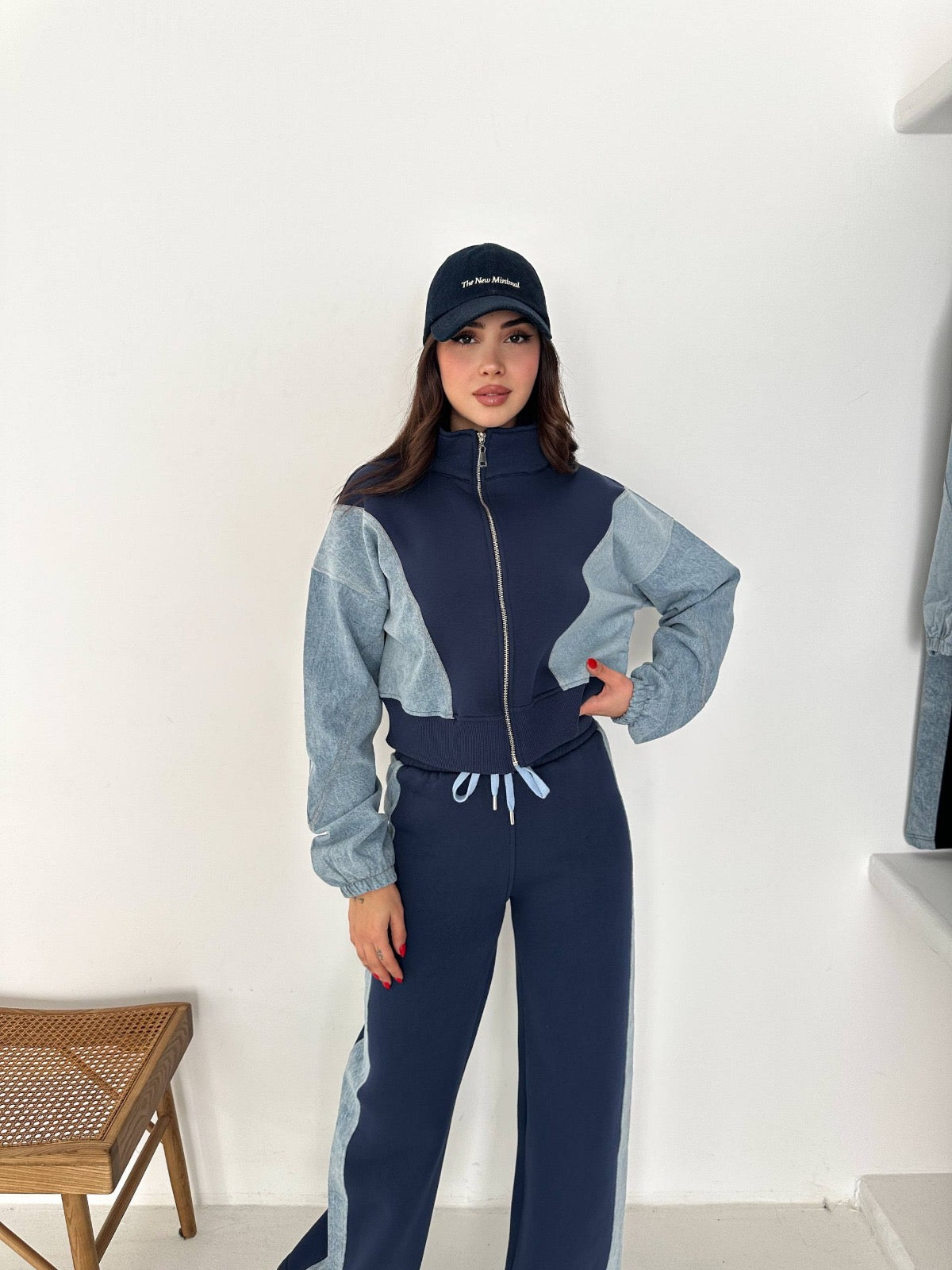 Denim Cotton Navy Set