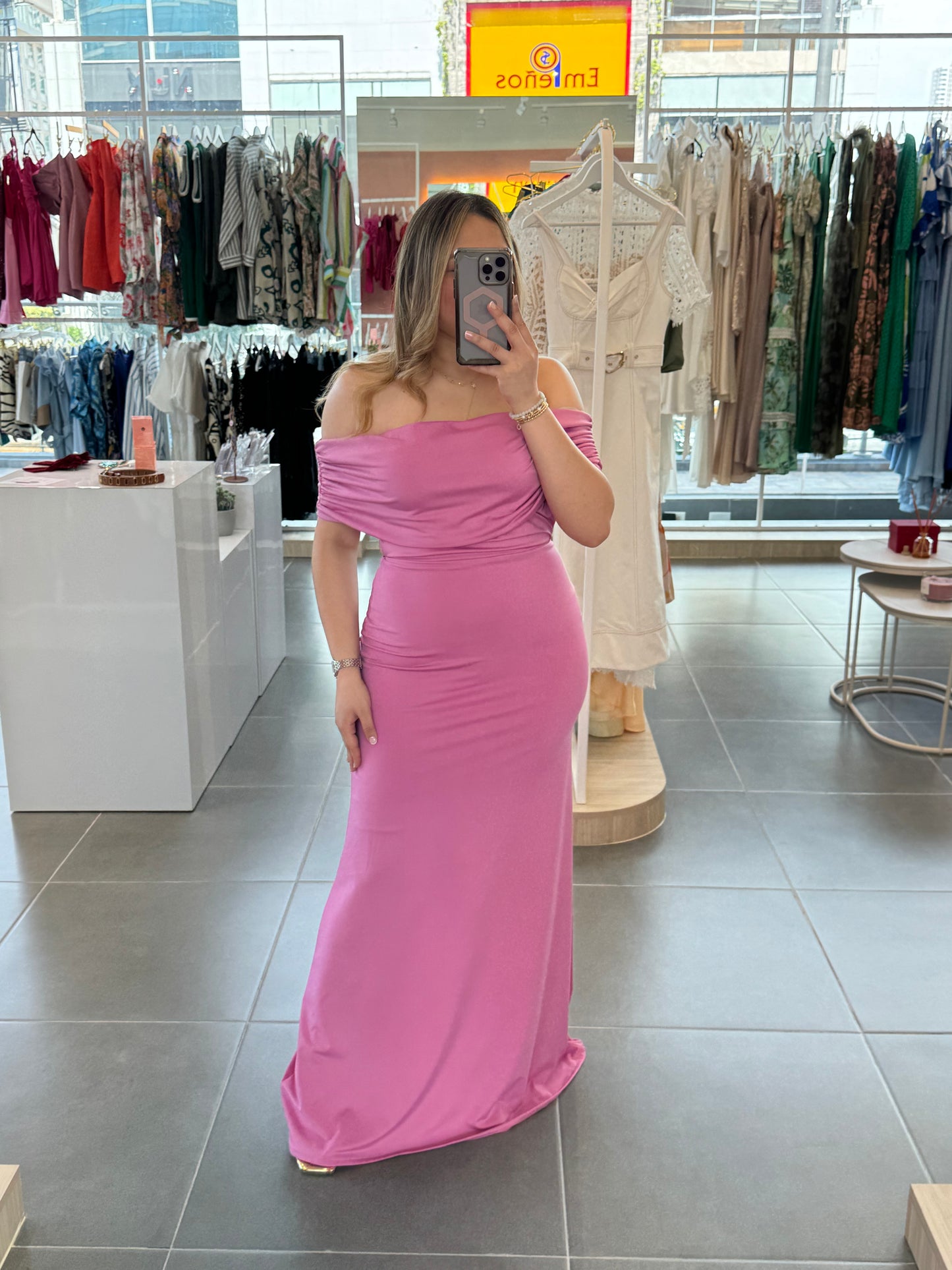 Vestido Samantha Rosado