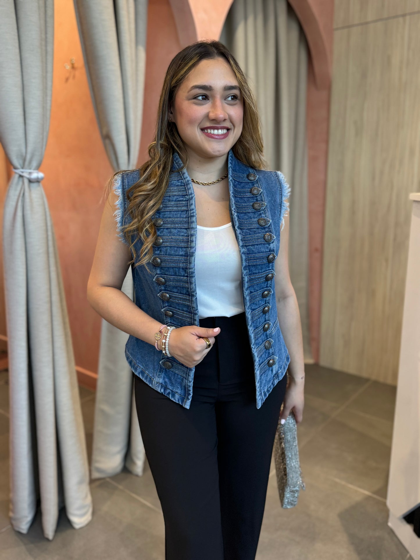 Chaleco Napoleón Denim