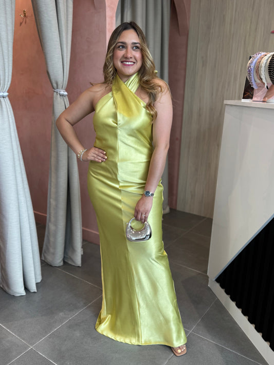 Vestido Maya Verde Lima