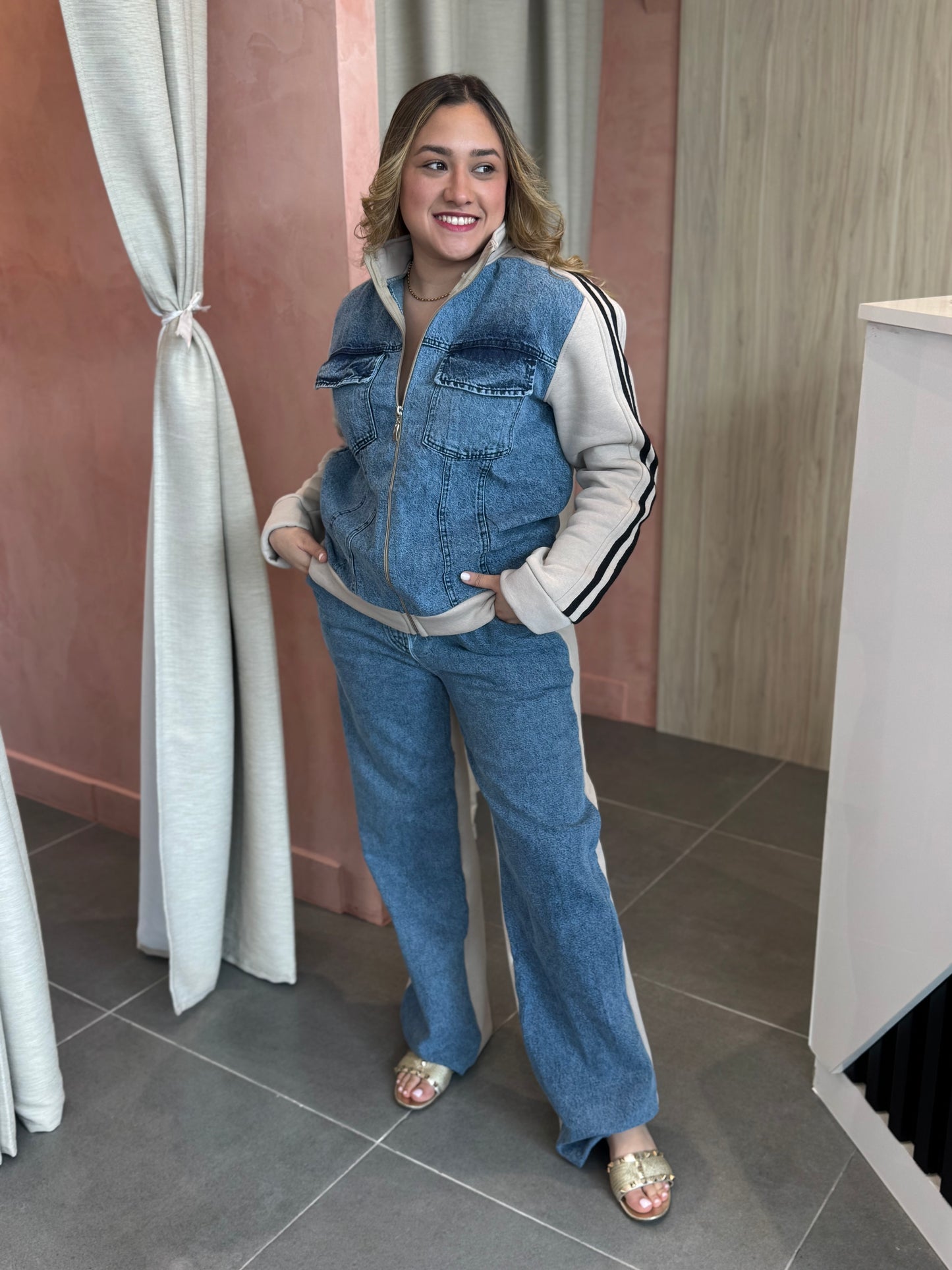 Elka Cotton Denim Set